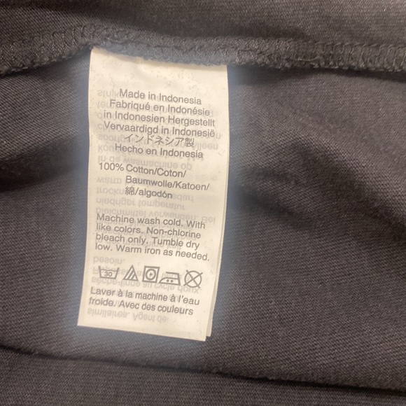 Madewell Black Cotton Crew Neck T Shirt Dress Sz L - Picture 6 of 6